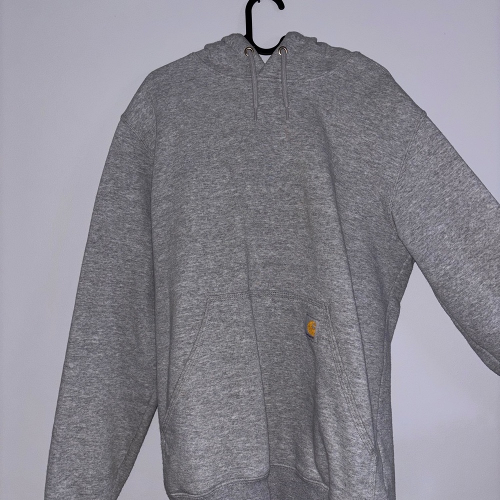 Carhartt Heather Gray Hoodie with Logo